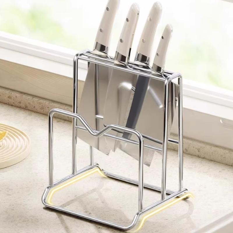 Commercial Kitchen Knife Holder - Porte-couteaux en acier inoxydable et support
