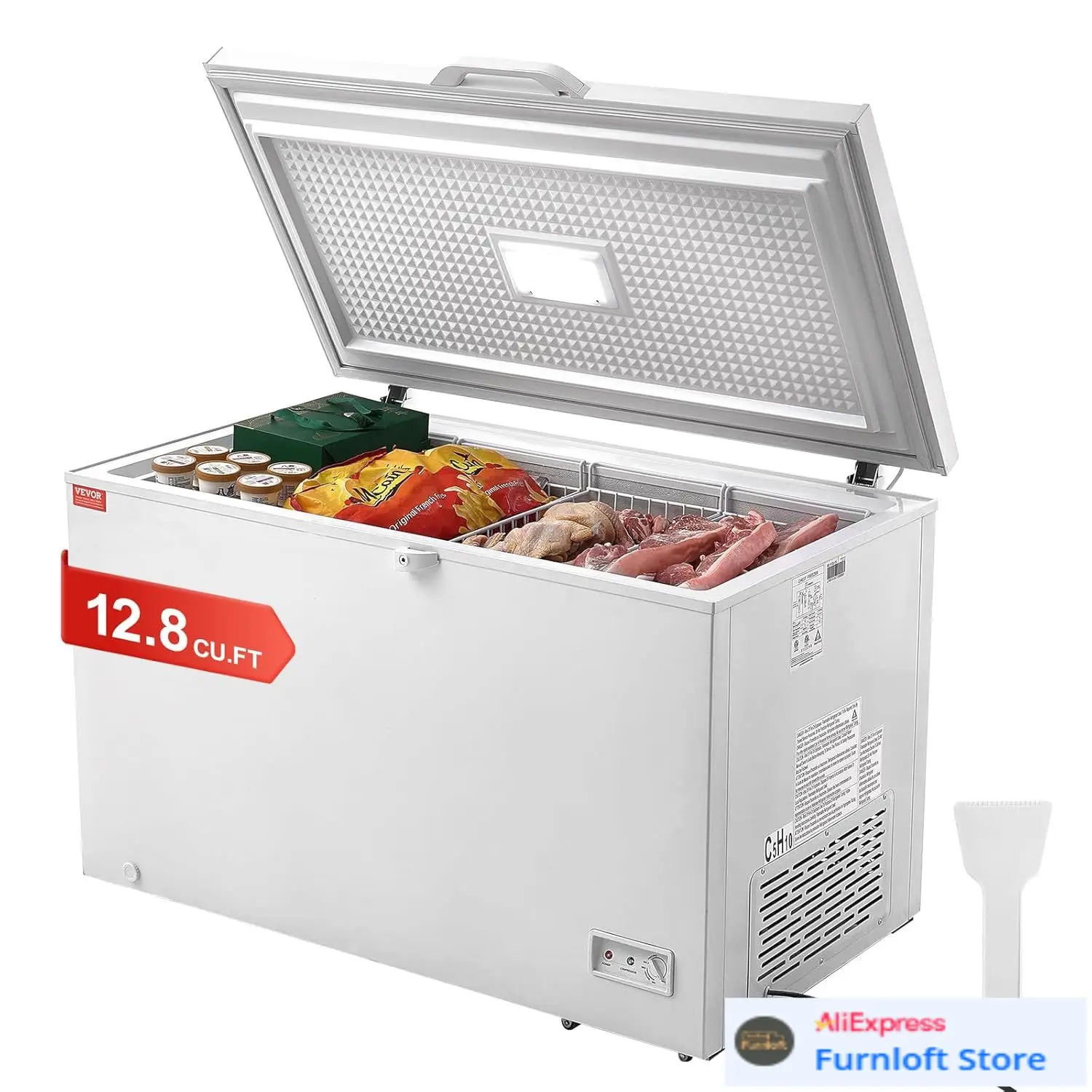 Commercial Chest Freezer - Congélateur coffre, 345 L (12,8 pi³),