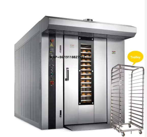 Rotary Bakery Oven - Four rotatif électrique commercial à 16/32/64