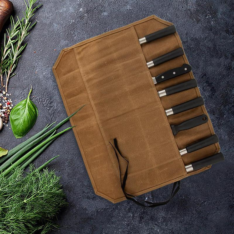Commercial Kitchen Knife Holder - Rouleau à couteaux de chef en