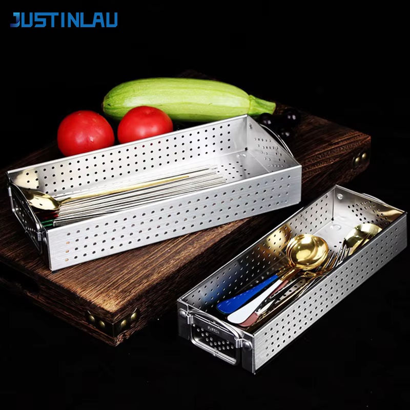 Commercial Kitchen Knife Holder - JUSTINLAU Boîte à couverts en acier