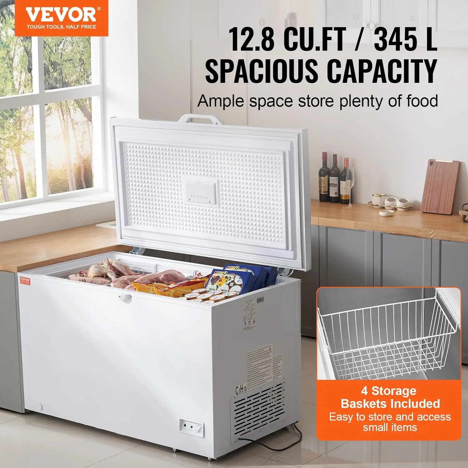 Congélateur coffre, 345 L (12, - Commercial Chest Freezer avis et prix