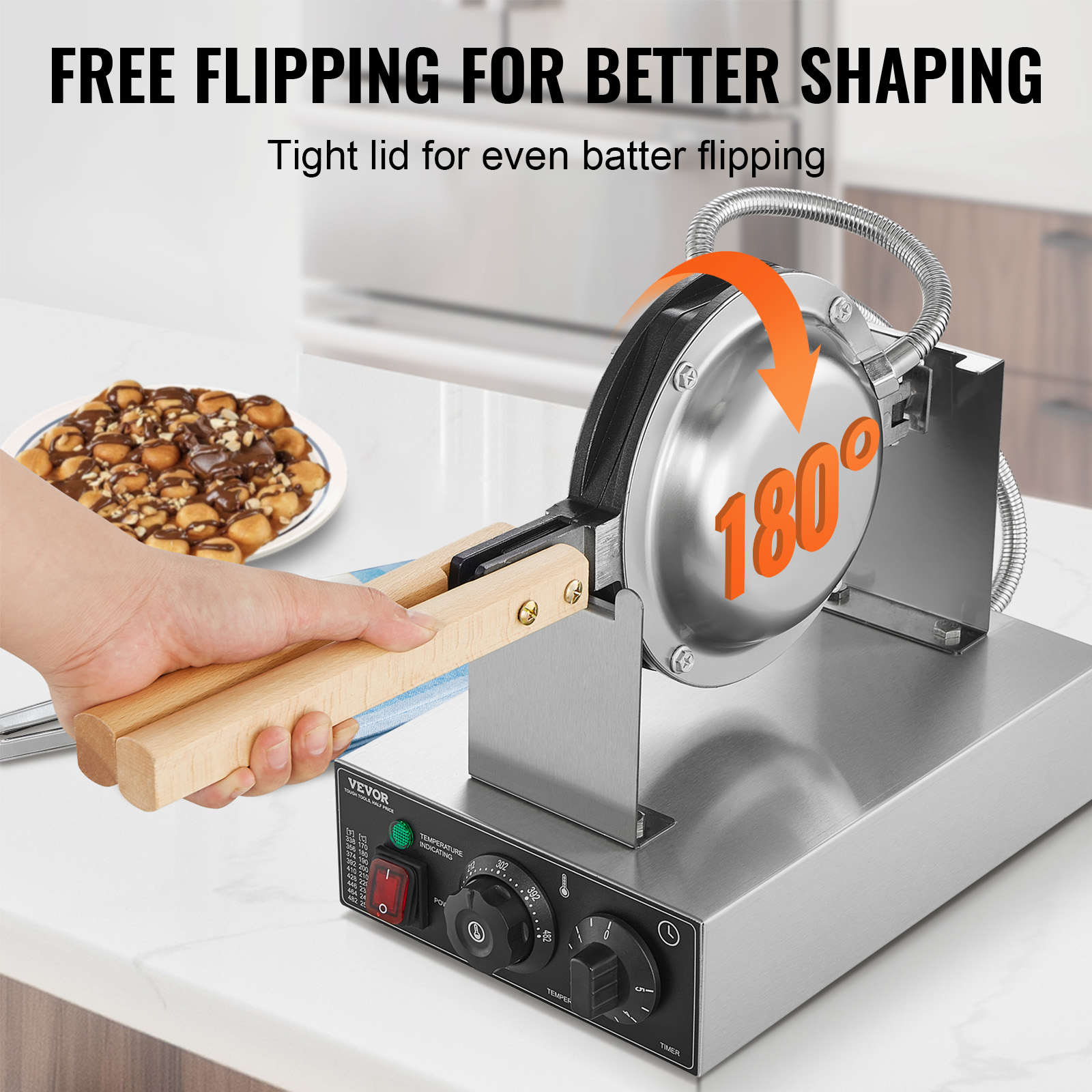 HomeWise – gaufrier à bulles d - Waffle Maker Commercial avis et prix