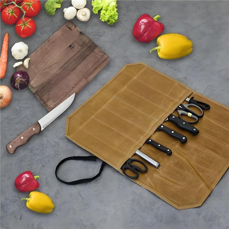 Rouleau à couteaux de chef en  - Commercial Kitchen Knife Holder avis et prix
