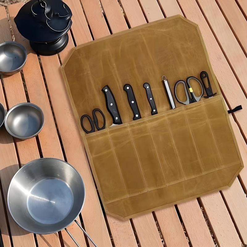 Rouleau à couteaux de chef en  - Commercial Kitchen Knife Holder avis et prix