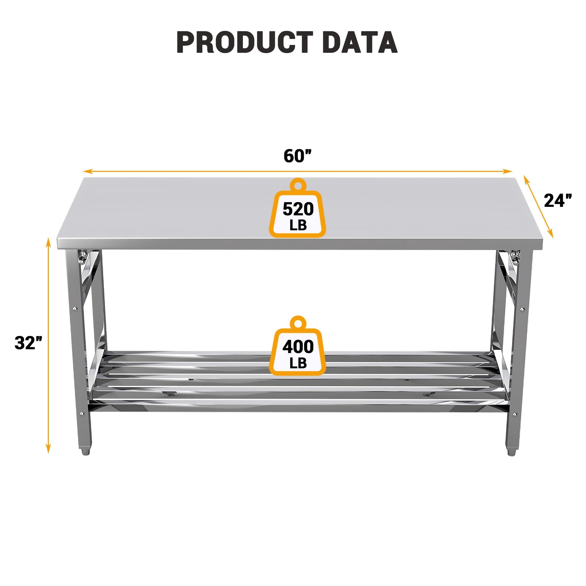 Table de préparation pliable e - Commercial Kitchen Cooking avis et prix