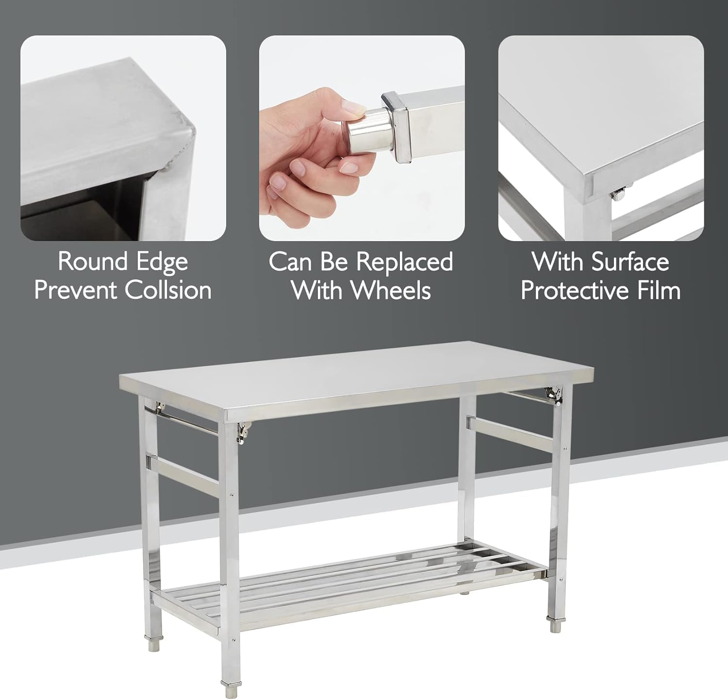 Table de préparation pliable e - Commercial Kitchen Cooking avis et prix
