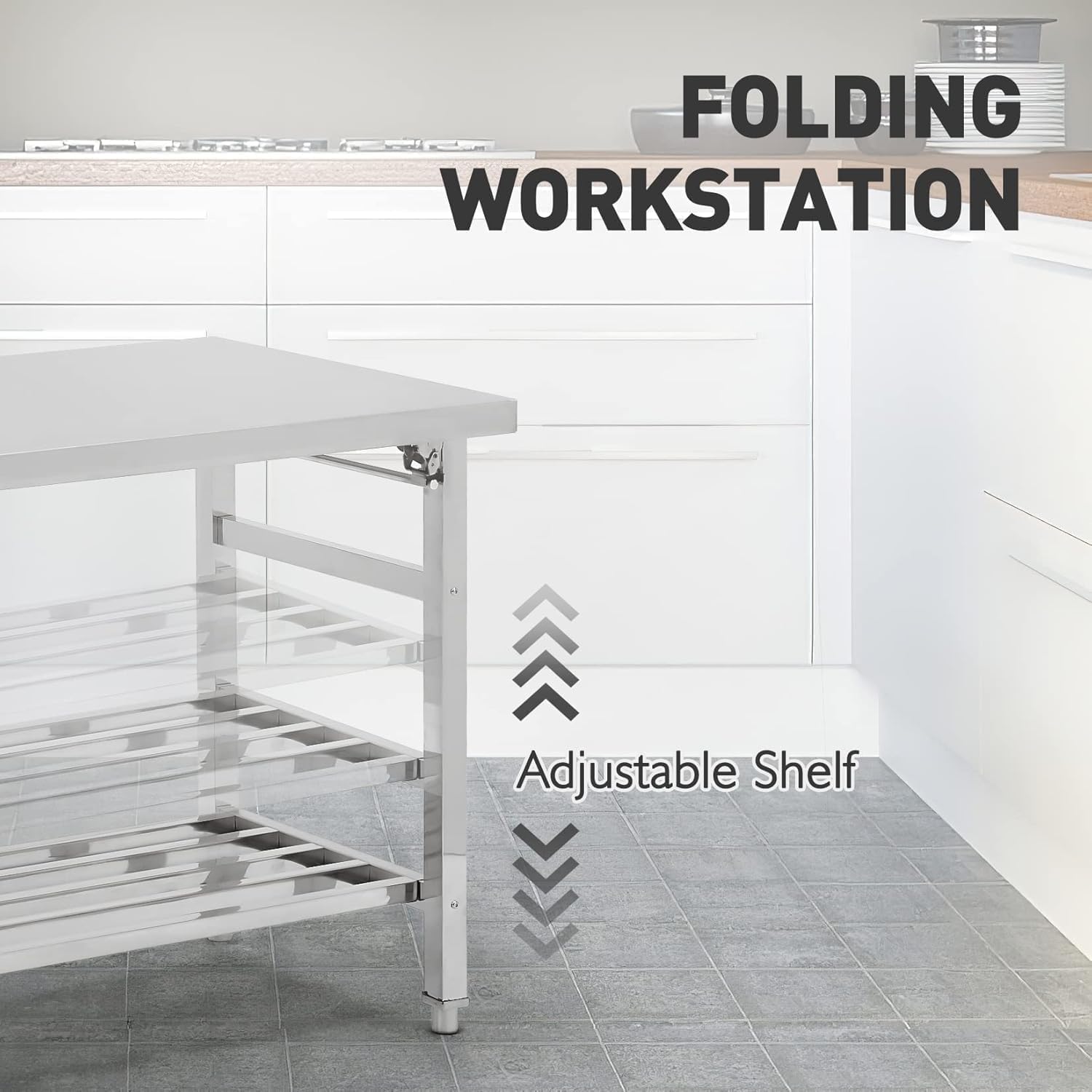 Table de préparation pliable e - Commercial Kitchen Cooking avis et prix
