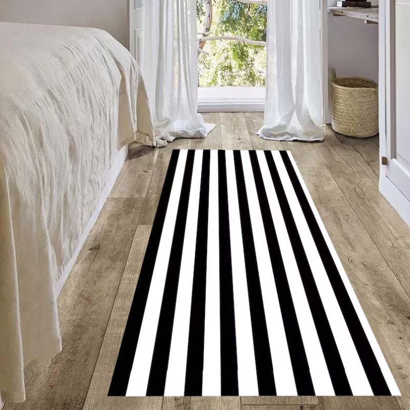 Tapis de couloir à rayures noi - Commercial Kitchen Mats avis et prix